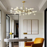 Sputnik Chandelier Modern Firefly Design Aluminum Acrylic Ceiling