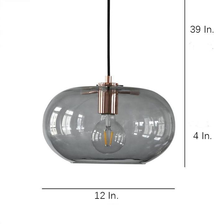 Electroplated Glass Pendant Light | Art Deco Ambient Lighting