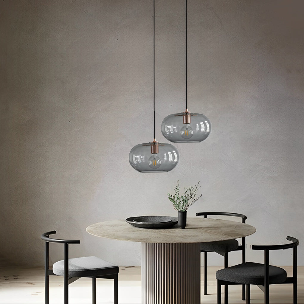 Electroplated Glass Pendant Light | Art Deco Ambient Lighting
