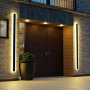 Modern Linear LED Outdoor Wall Light Waterproof Minimalist Design