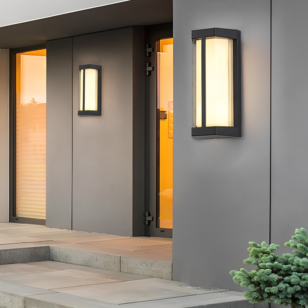 Waterproof Double Acrylic Shade LED Modern Outdoor Wall Light