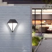 Geometric LED Outdoor Wall Light - Waterproof Aluminum Black