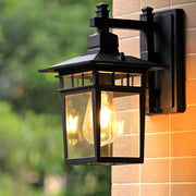 Industrial Glass Outdoor Wall Sconce Waterproof LED Lamp