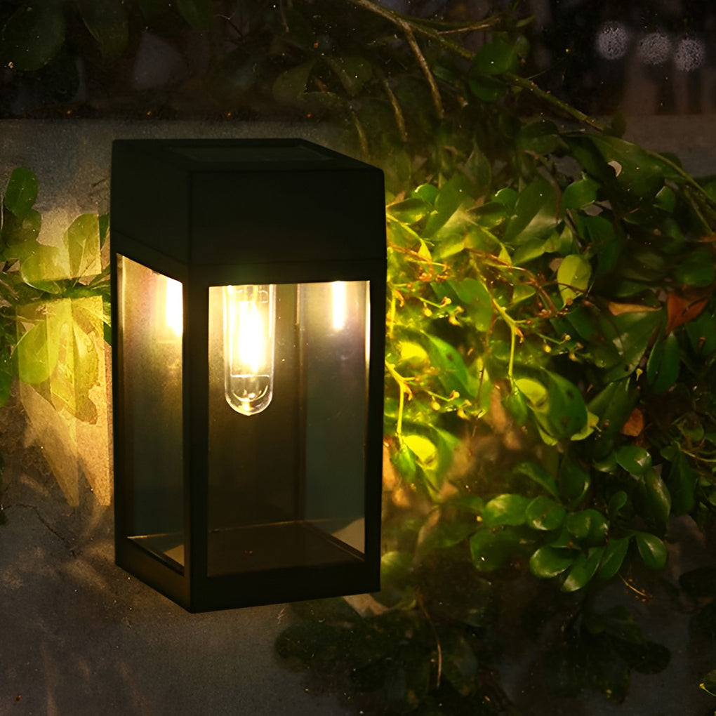 Solar LED Outdoor Wall Light with Auto Light Control - Waterproof