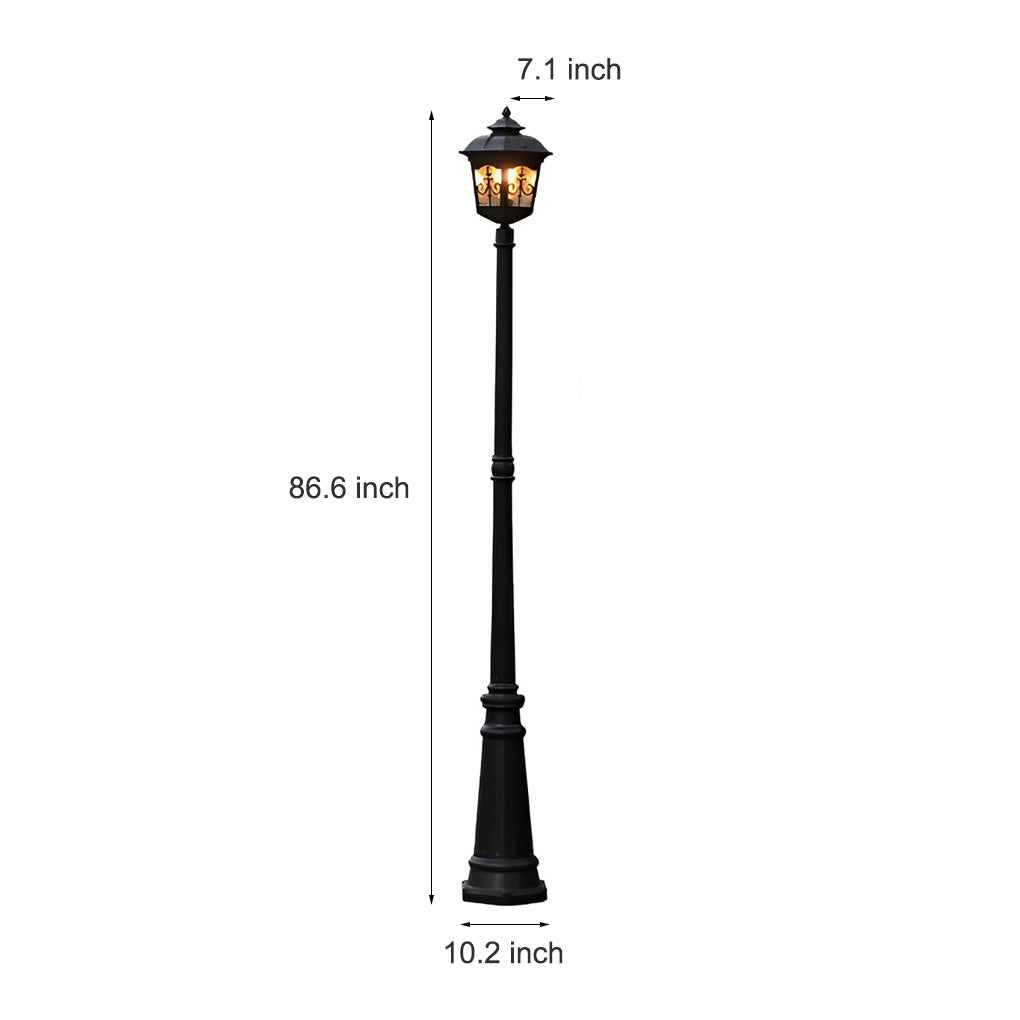 Modern LED Waterproof Garden Lamp Post - Die-Cast Aluminum