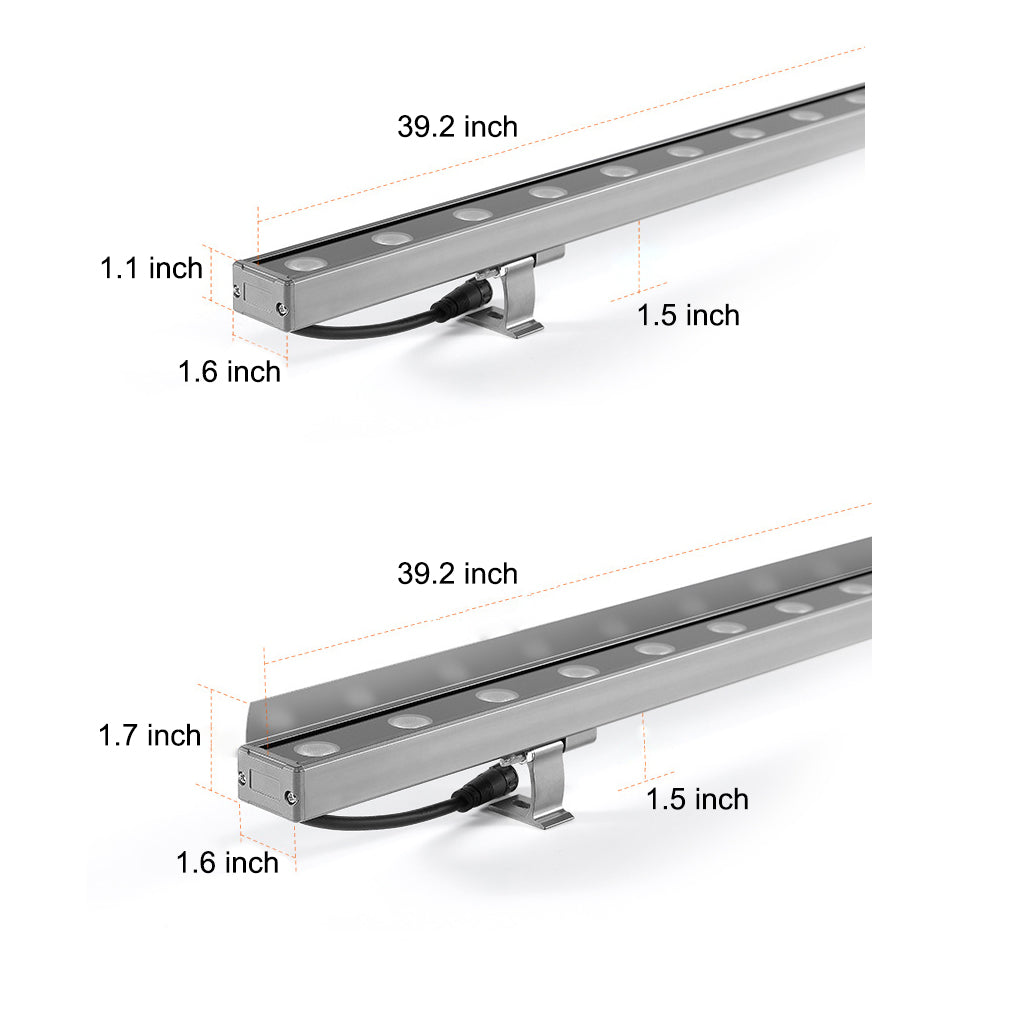 LED Linear Wall Washer Light Outdoor Waterproof Aluminum