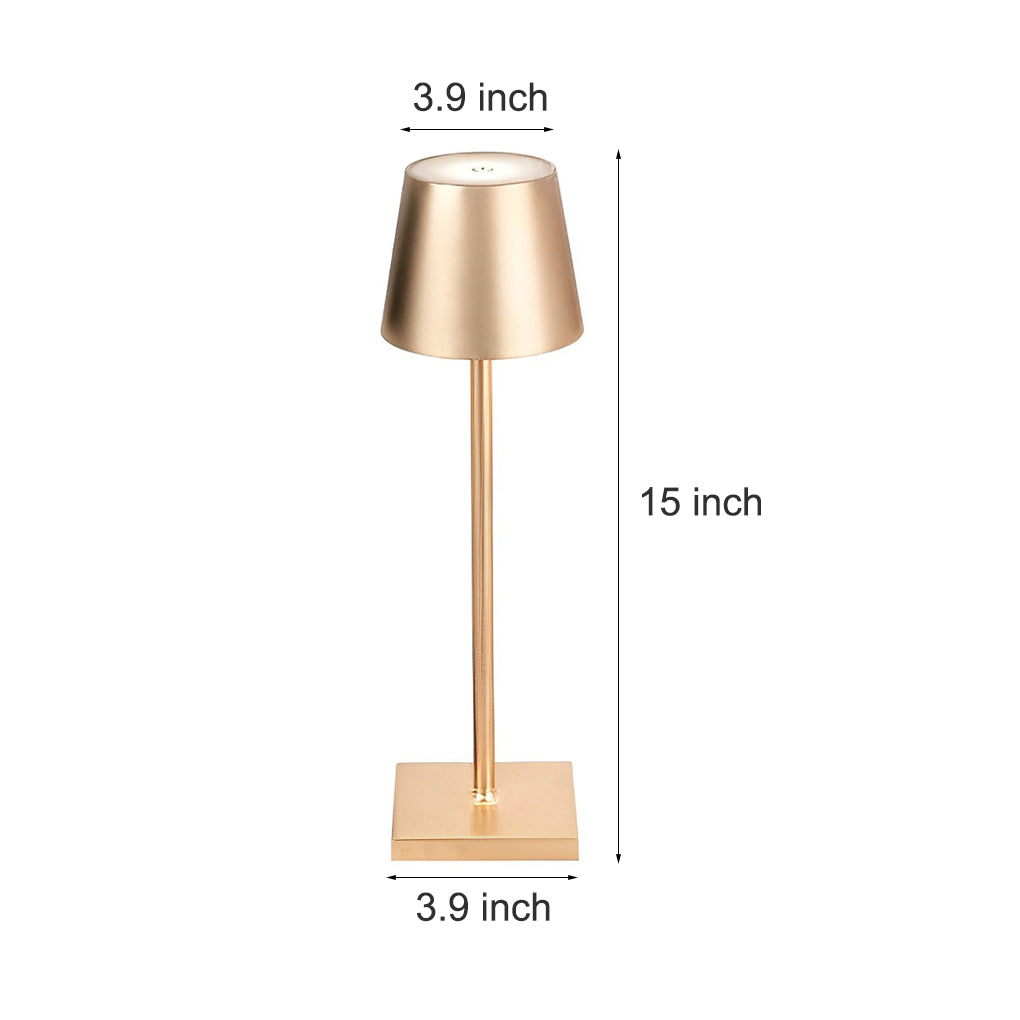 Modern Aluminum Rechargeable Touch Control Portable Table Lamp