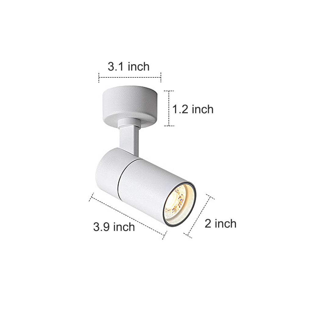 Adjustable Round LED Ceiling Spotlight — Modern Minimalist Design