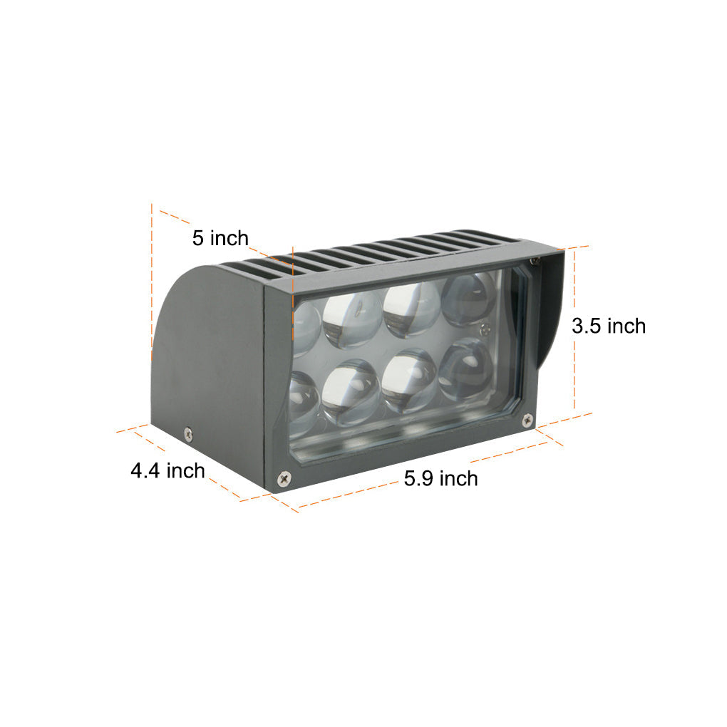 IP65 Waterproof Modern LED Outdoor Wall Spotlight 24W