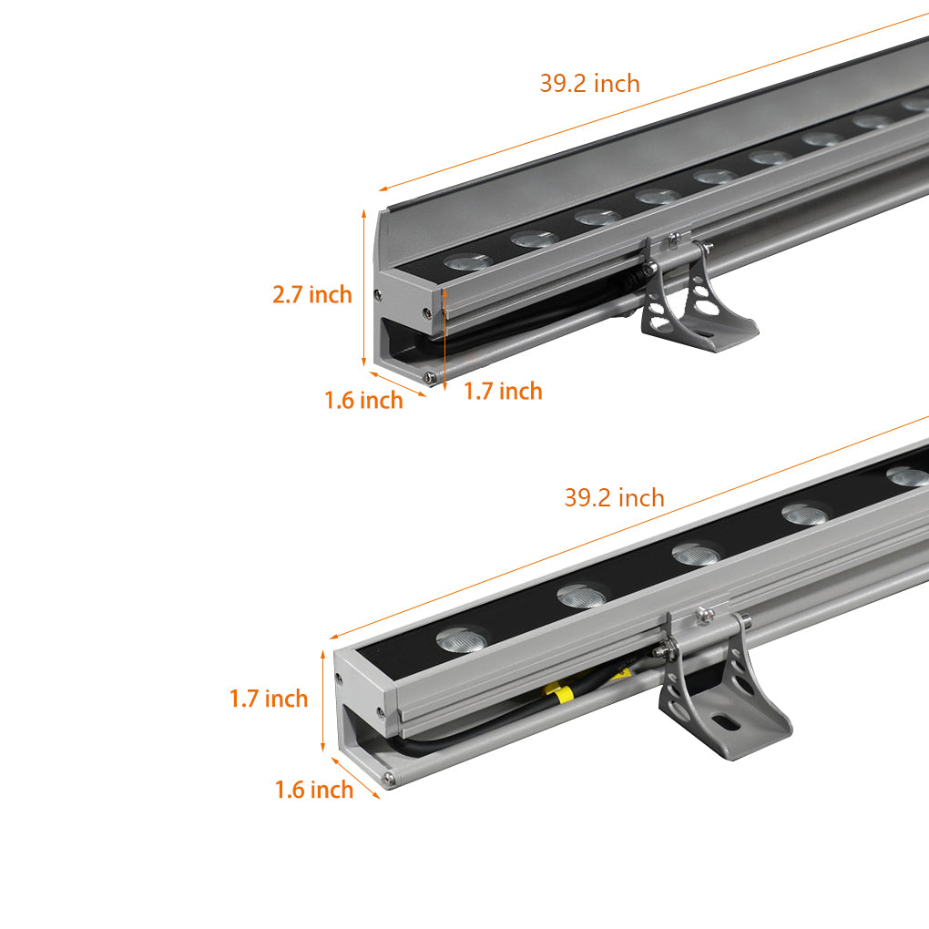 Linear LED Outdoor Wall Washer Light – Industrial Aluminum Uplight