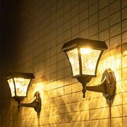 Solar LED Outdoor Wall Sconce with Touch Switch – Waterproof
