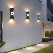 Modern Aluminum LED Up Down Wall Light Waterproof IP65 Indoor Outdoor