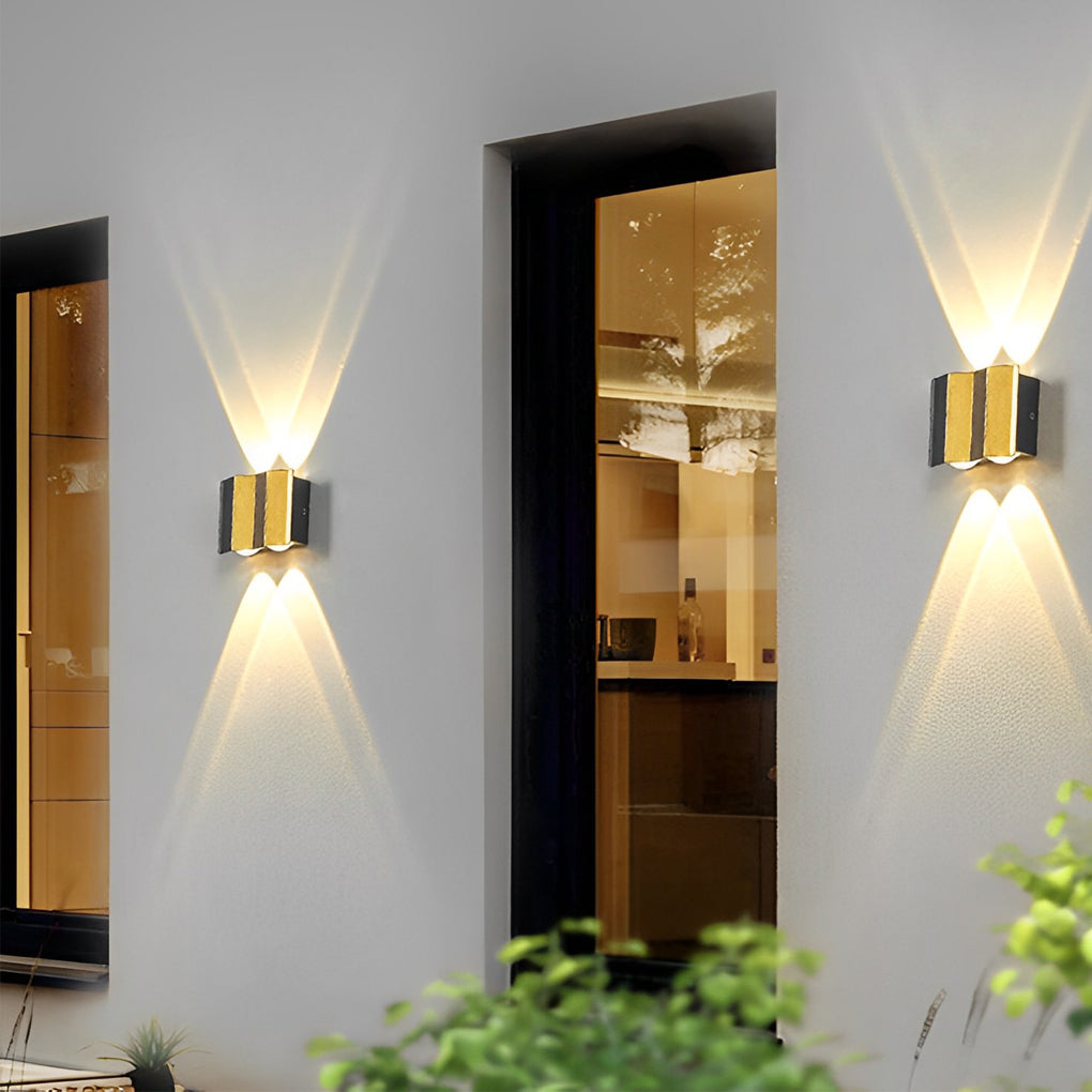 Modern LED Up Down Wall Light Aluminum Outdoor Waterproof IP65