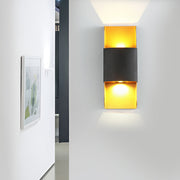 Modern Aluminum Up Down Outdoor Wall Light - Waterproof LED Sconce