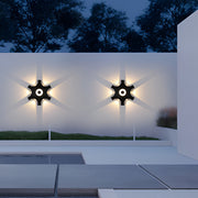 Flower Shaped LED Waterproof Outdoor Wall Sconce Aluminum