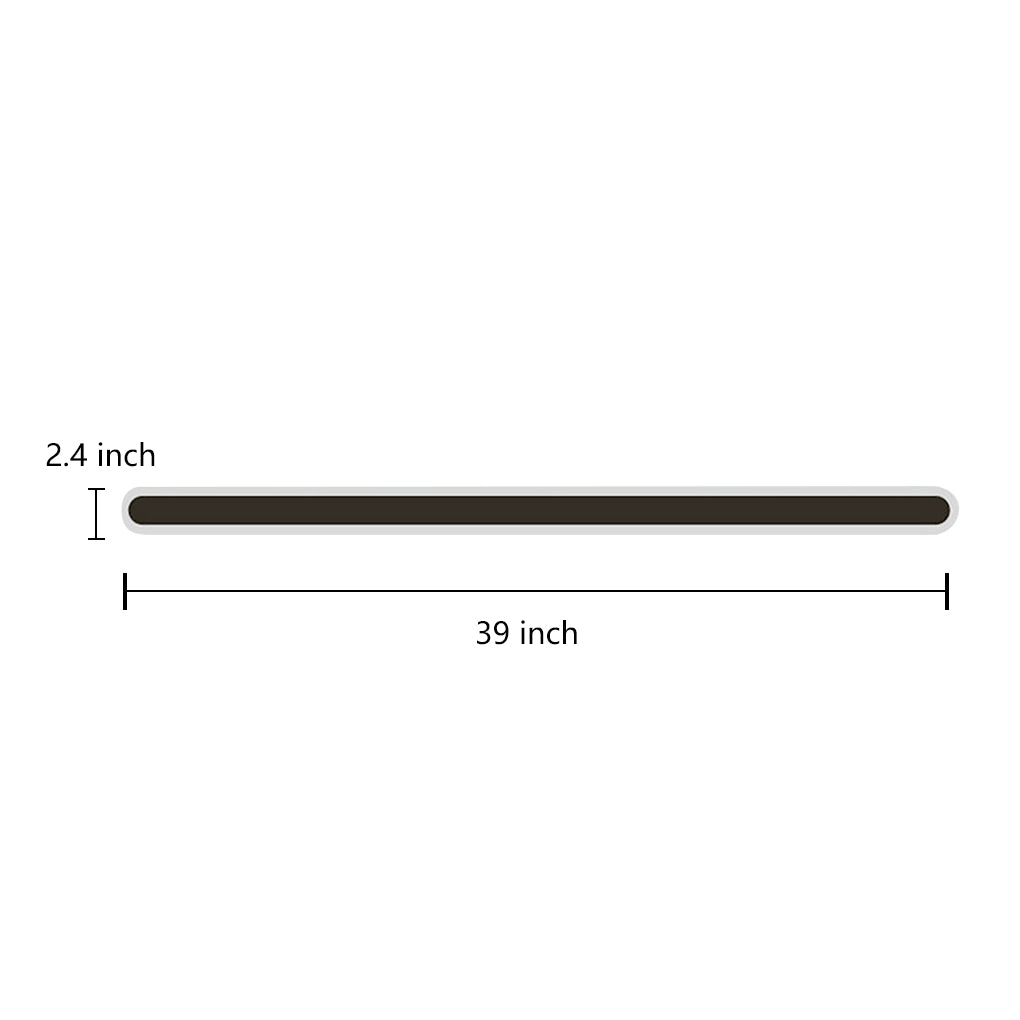 Modern Linear LED Wall Sconce Black Iron Acrylic Minimalist Light