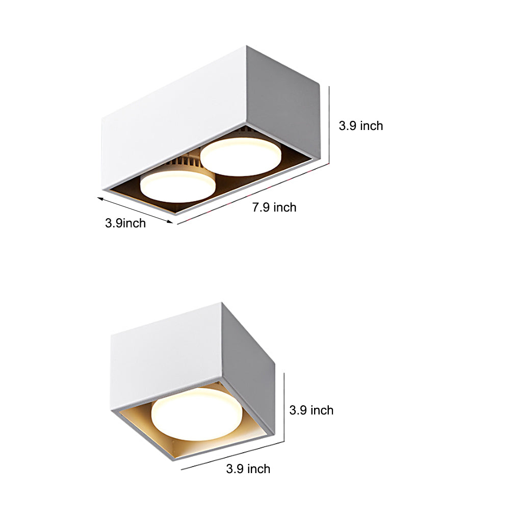 Adjustable Surface Mount Spotlight - Aluminum Box Downlight