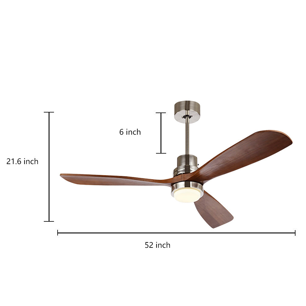 Modern LED Ceiling Fan Light with Remote Control