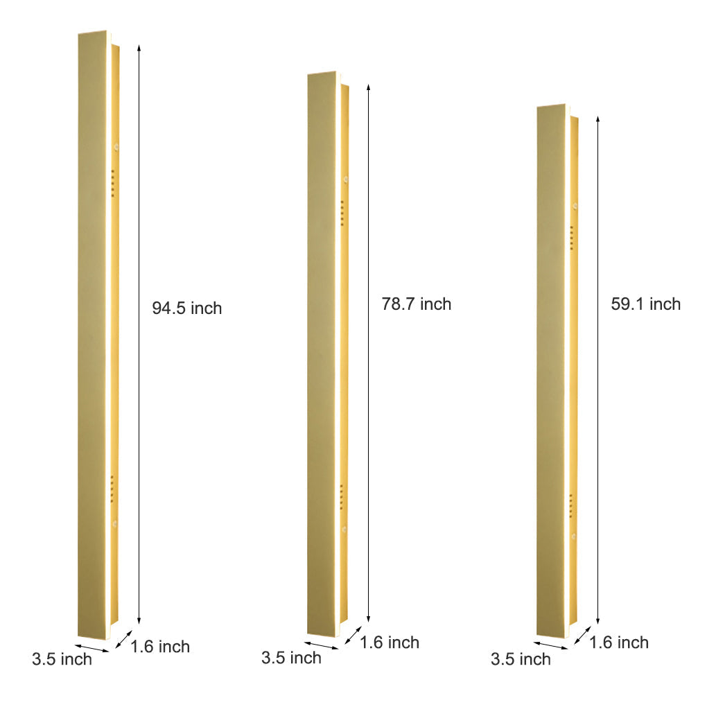 Modern Linear LED Outdoor Wall Light - Waterproof & Rust-Proof