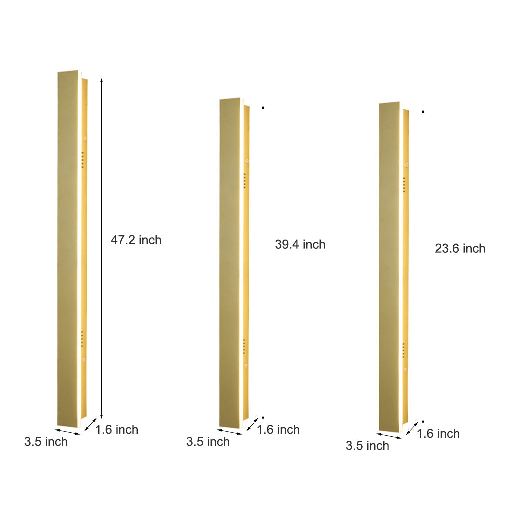Modern Linear LED Outdoor Wall Light - Waterproof & Rust-Proof