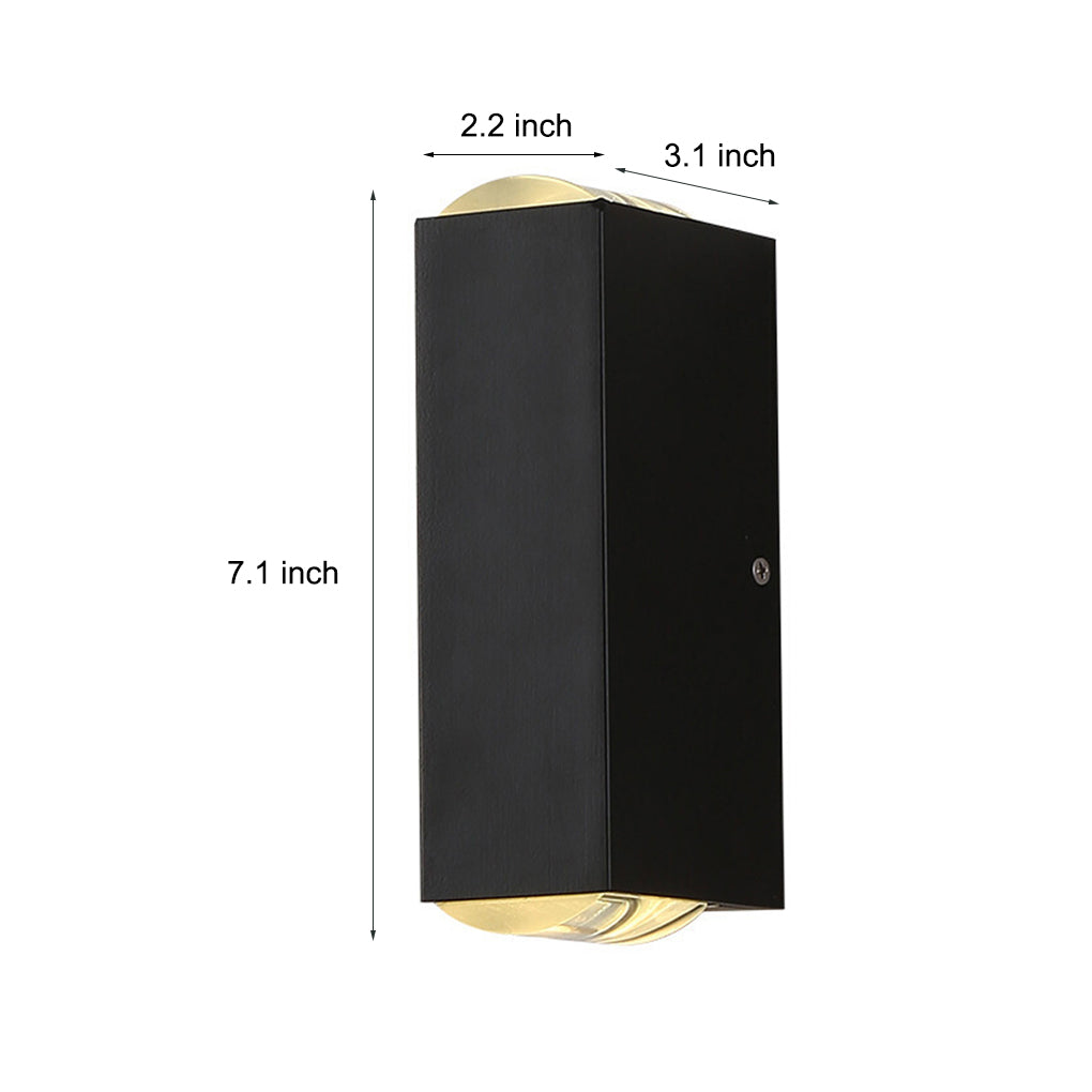 Industrial Waterproof Up Down Wall Light - Aluminum Outdoor Sconce