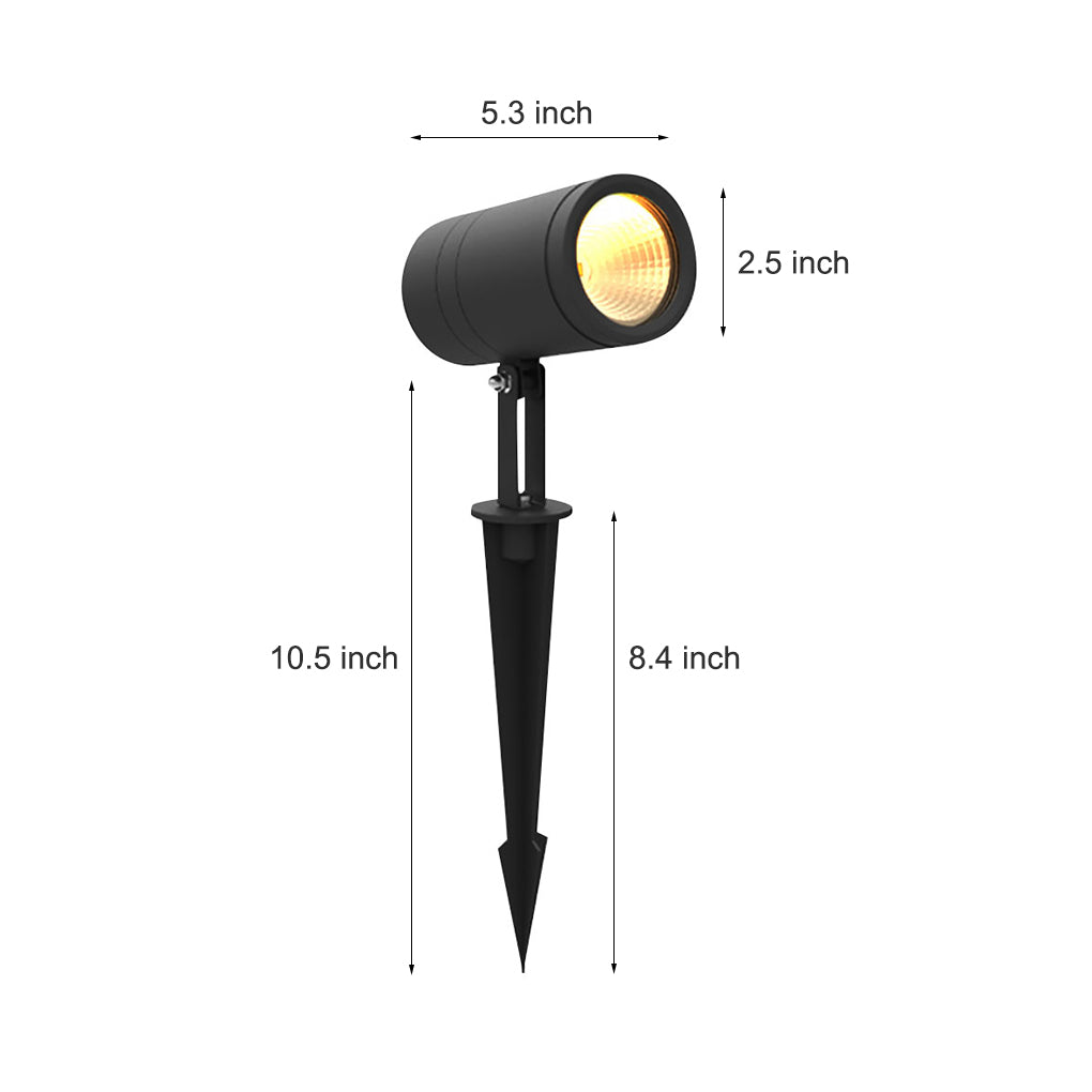 Adjustable LED Landscape Spotlight – Aluminum Ground Insert Tree Light