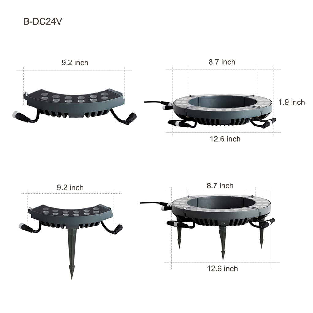Upward LED Tree Spotlight Outdoor Landscape Lighting Aluminum