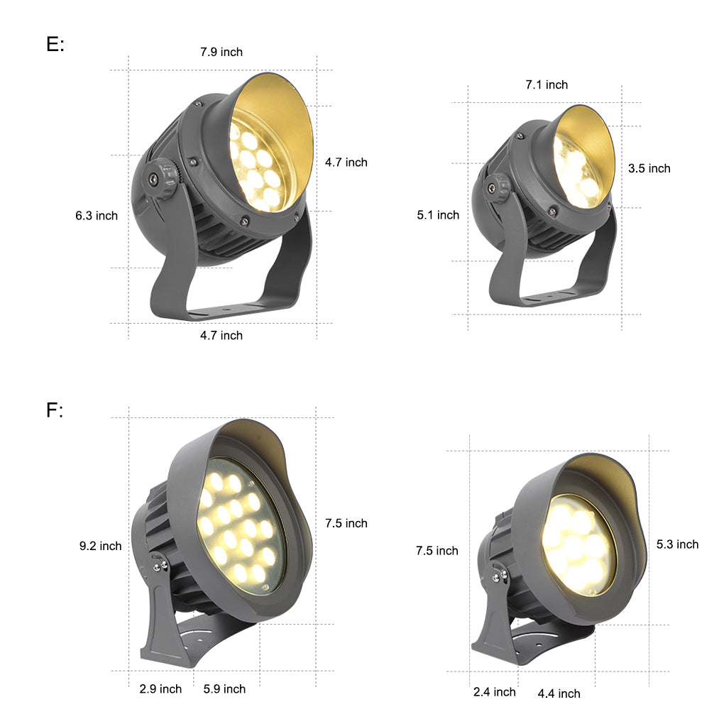 LED Ground Spotlight for Outdoor Tree & Landscape Lighting