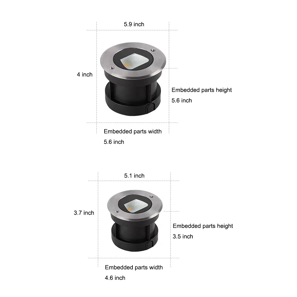 Waterproof Recessed Step Light LED Ground Lighting for Stairs