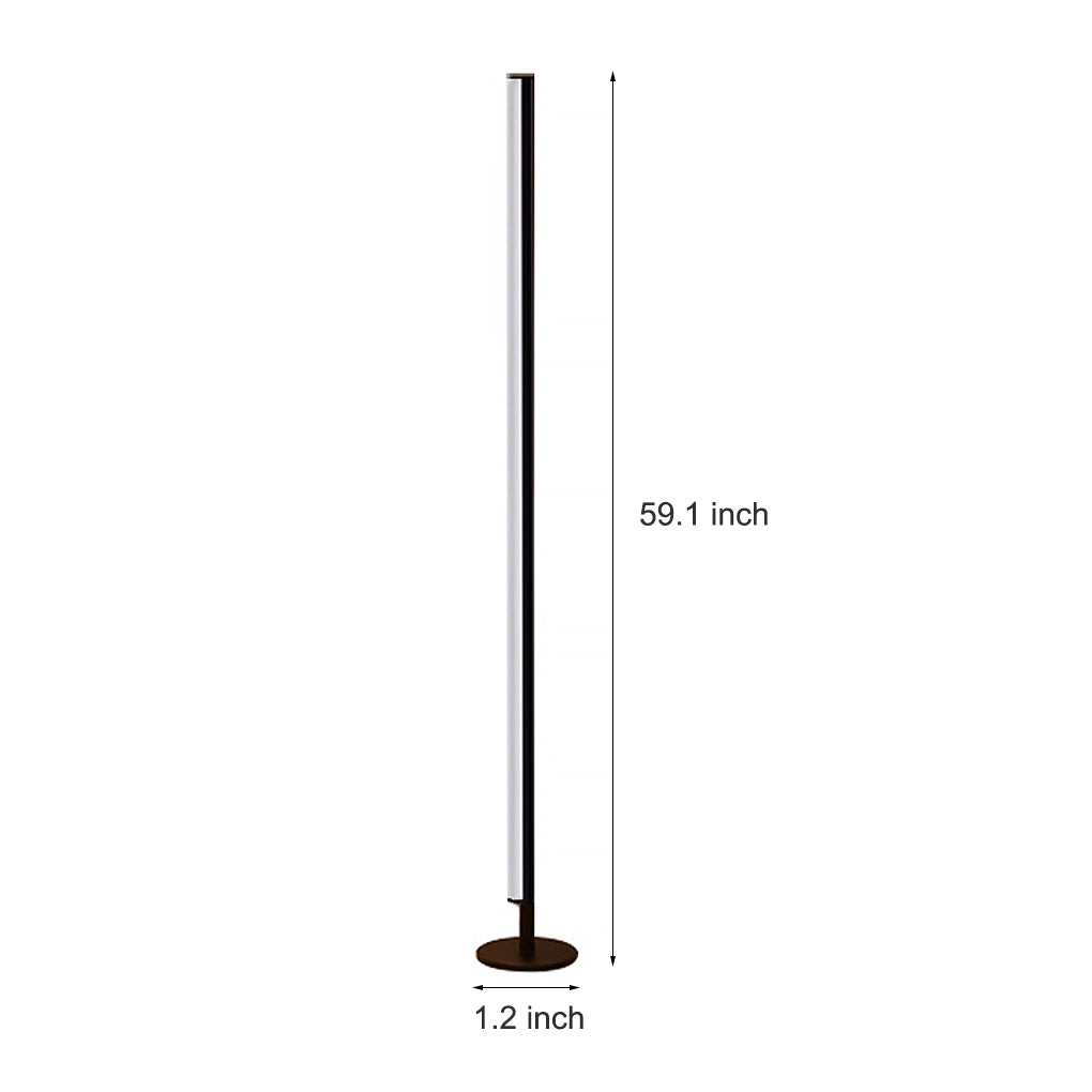 Modern Cylindrical LED Floor Lamp with 3-Step Dimming