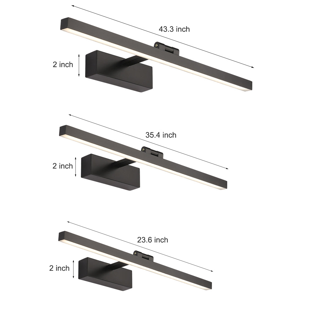 Rotatable Linear LED Bathroom Vanity Light - Modern Adjustable