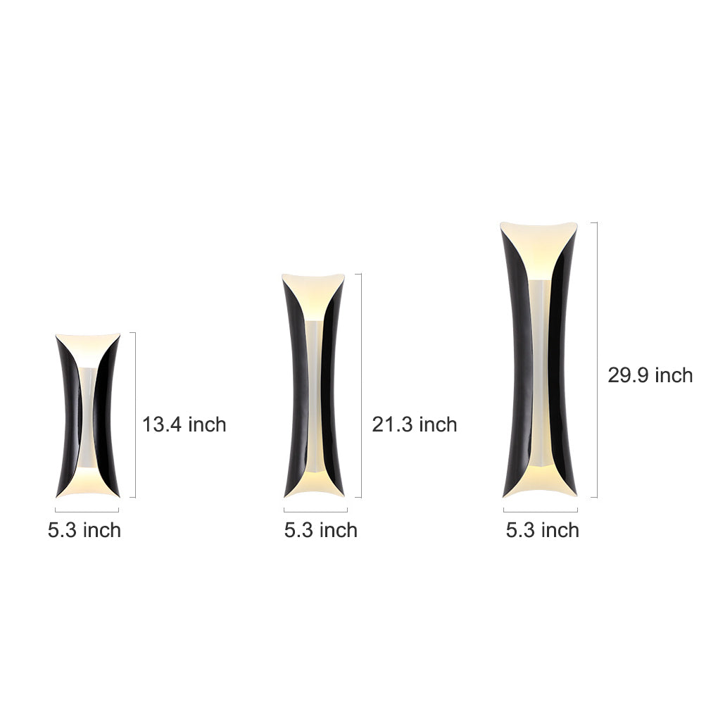 Minimalist LED Wall Sconce Waterproof Outdoor Indoor Metal Light