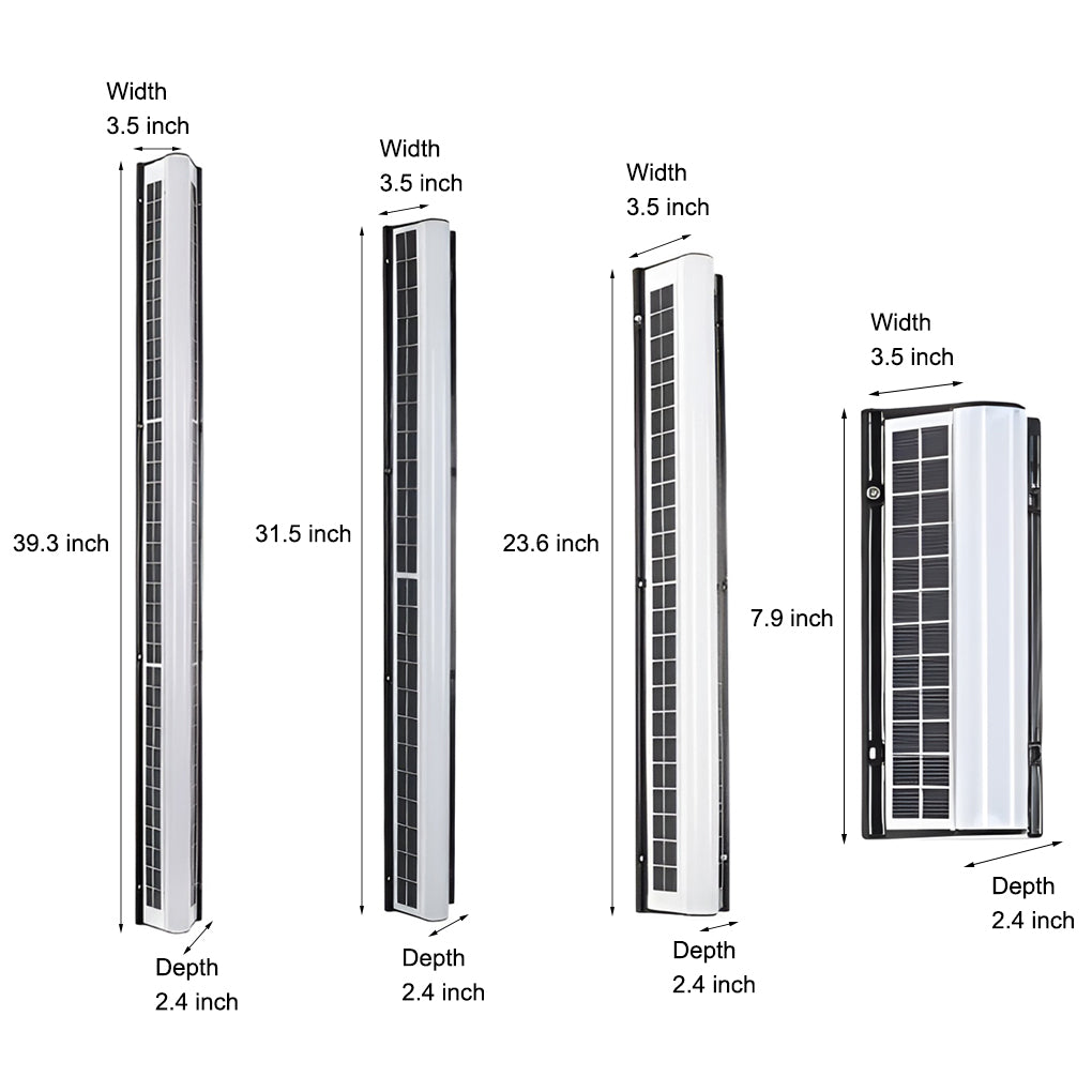 Linear Solar LED Outdoor Wall Light Waterproof Acrylic Sconce