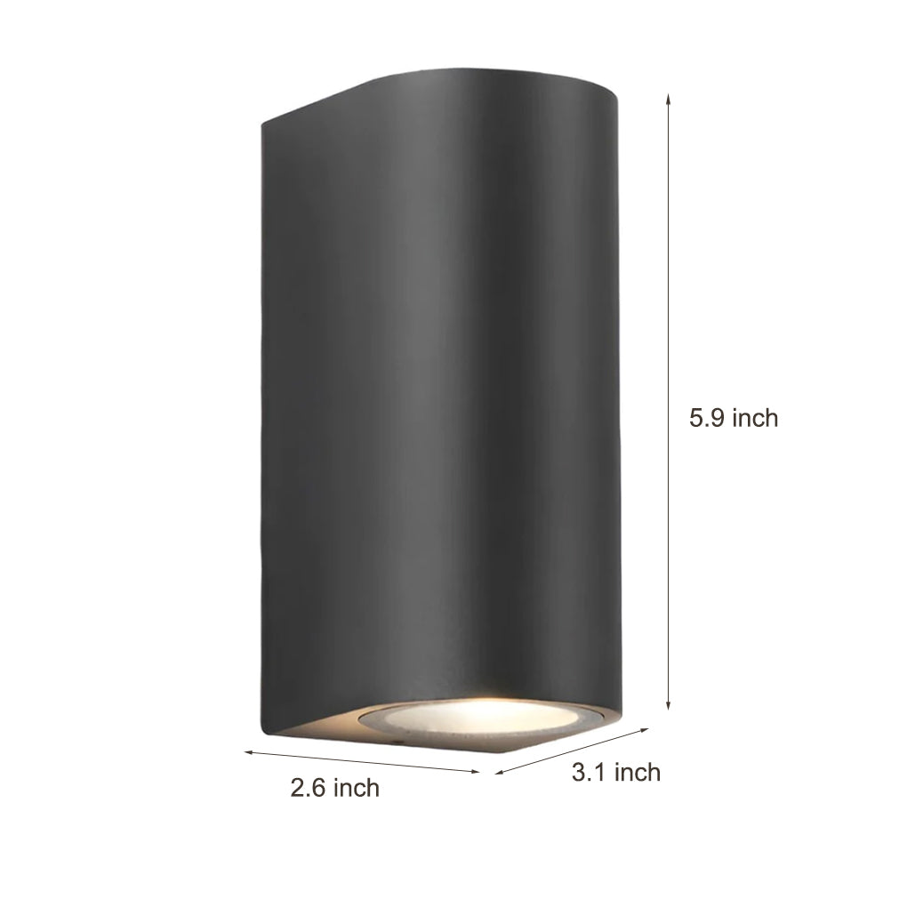 LED Up Down Outdoor Wall Light - Modern Aluminum Sconce