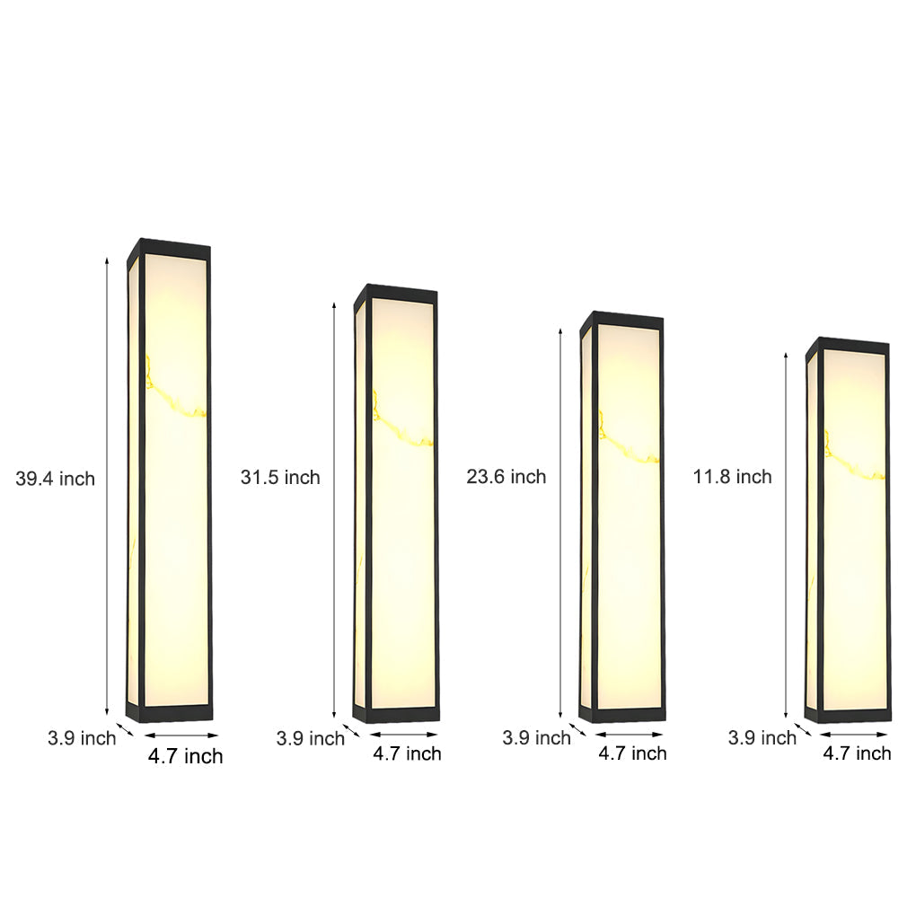 Modern LED Outdoor Wall Light - Stainless Steel & Marble Finish