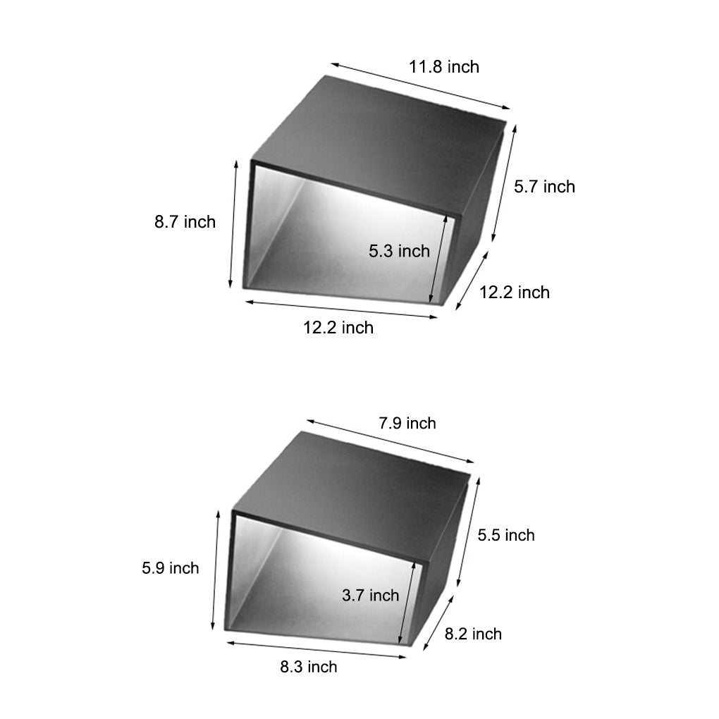 Geometric Cube Outdoor Landscape Light Stainless Steel LED Path
