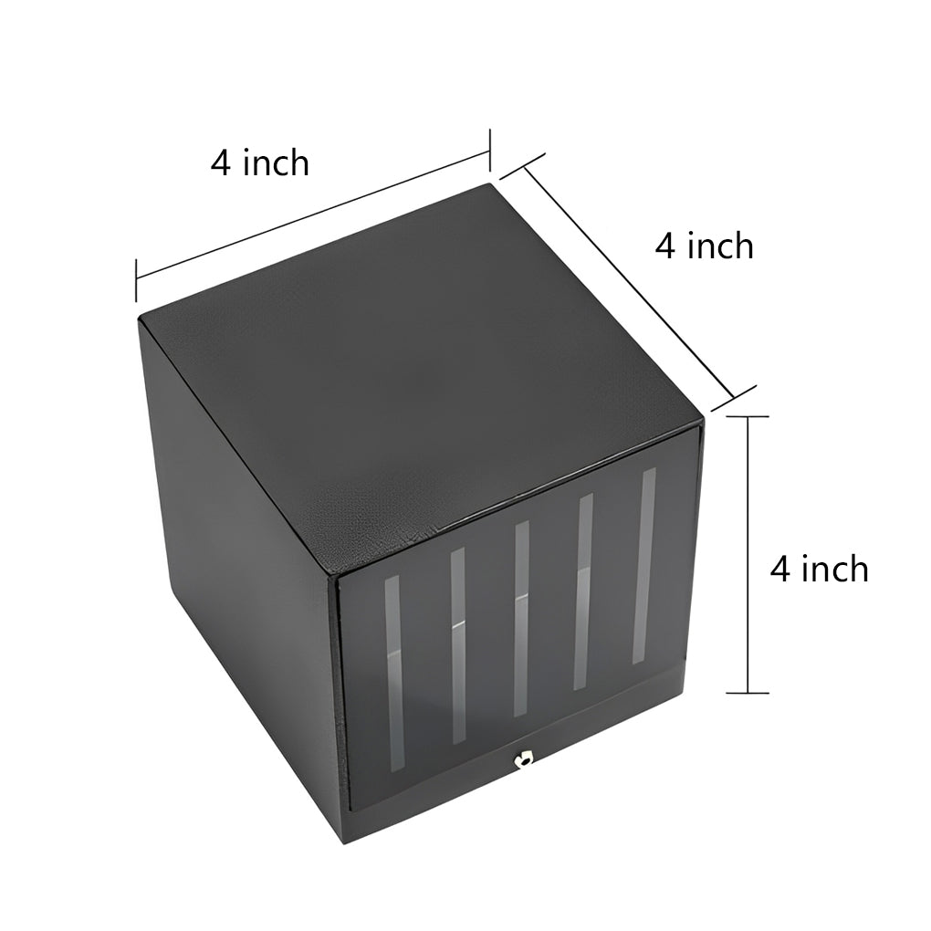 LED Up Down Outdoor Wall Light Industrial Black Aluminum Sconce