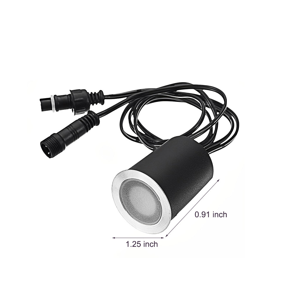 LED Recessed Deck Step Lights 16-Pack Weatherproof Outdoor Kit