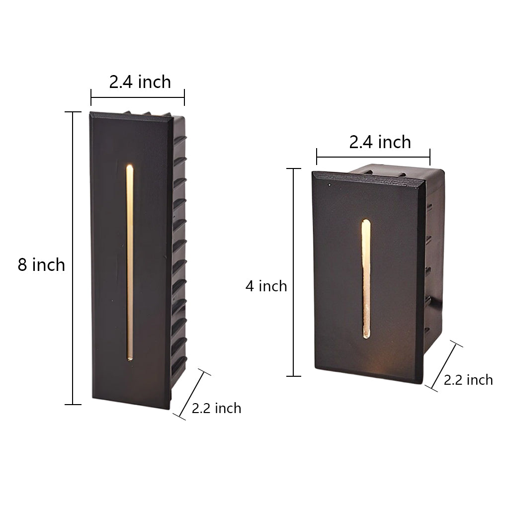Industrial Rectangle LED Waterproof Embedded Stair Wall Light