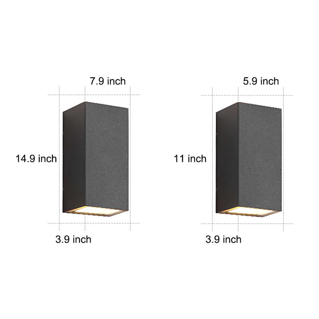 Solar LED Up Down Wall Sconce Waterproof Outdoor Lighting