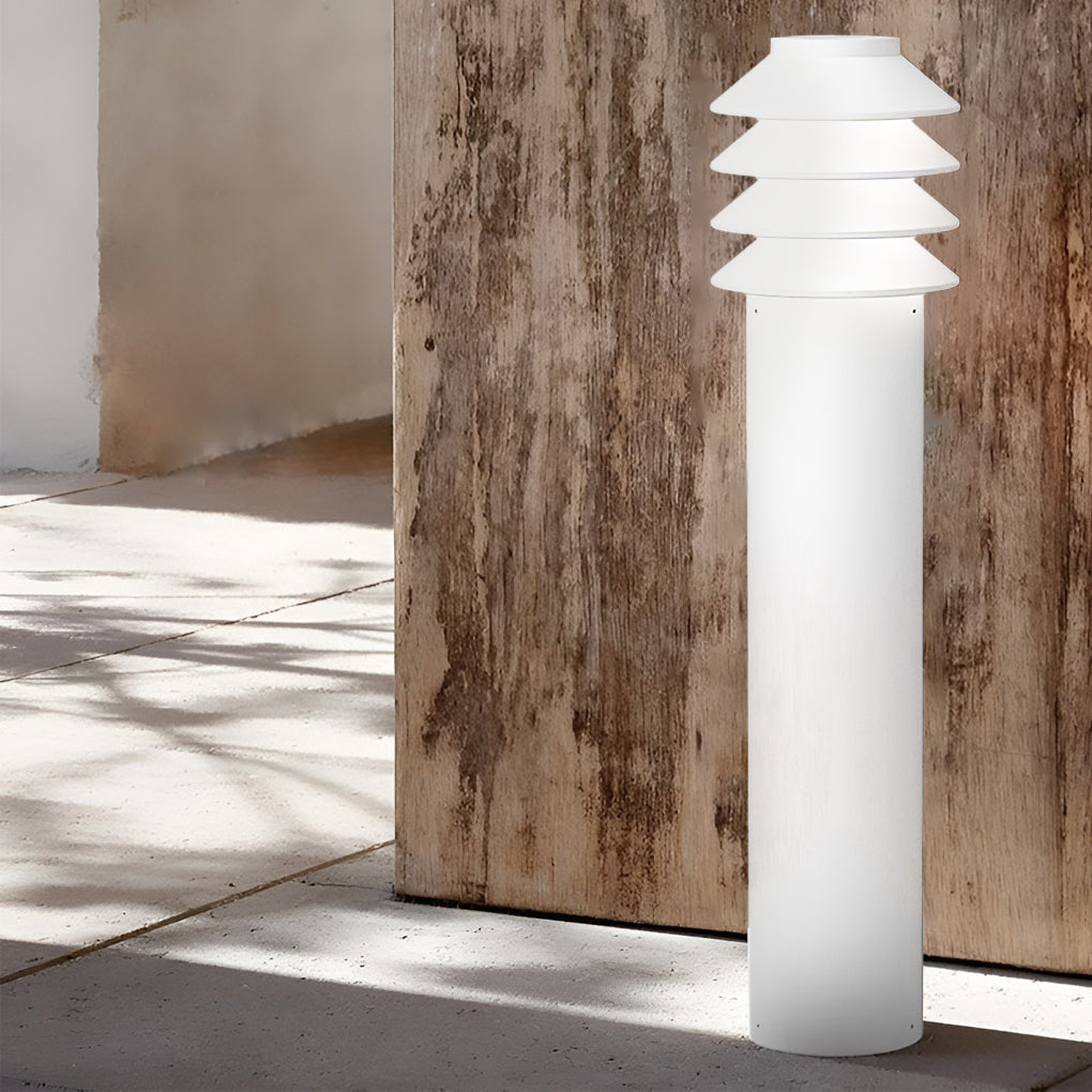 Modern Aluminum LED Outdoor Cylinder Light for Garden & Pathway