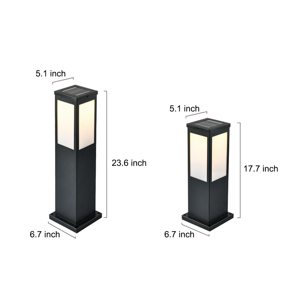 Solar LED Bollard Light with Remote Control – Industrial Pathway