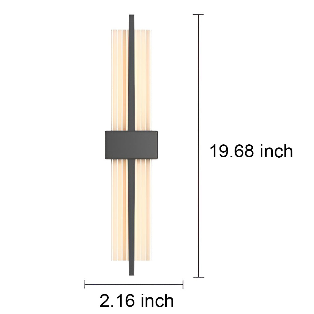 Modern Rectangular Wall Sconce with Warm LED Light