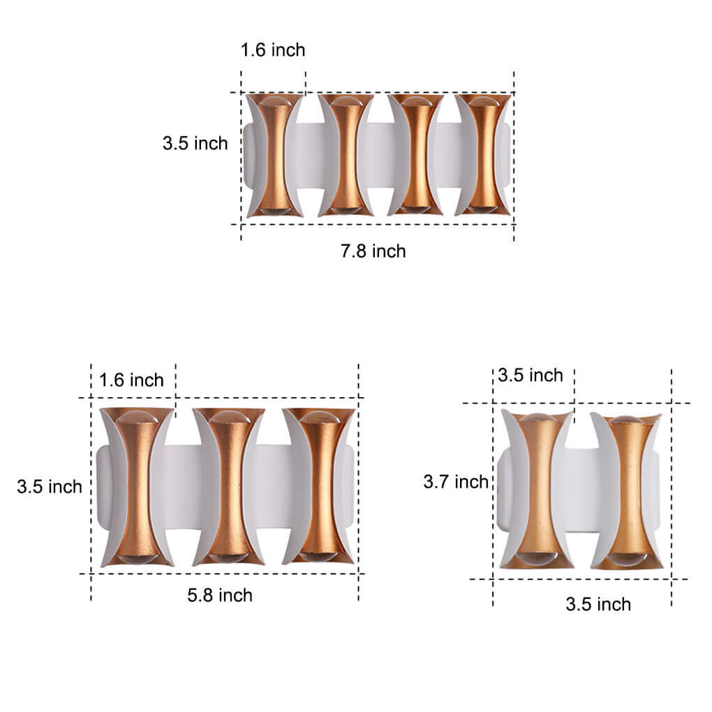 Modern LED Outdoor Wall Sconce - Up Down Light Waterproof IP54
