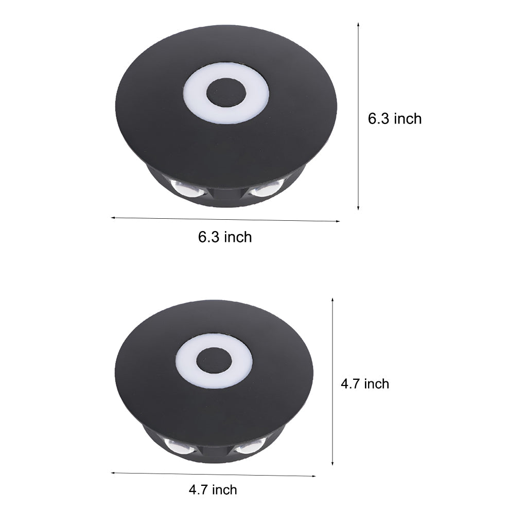 Modern Black Aluminum LED Wall Sconce Waterproof IP65