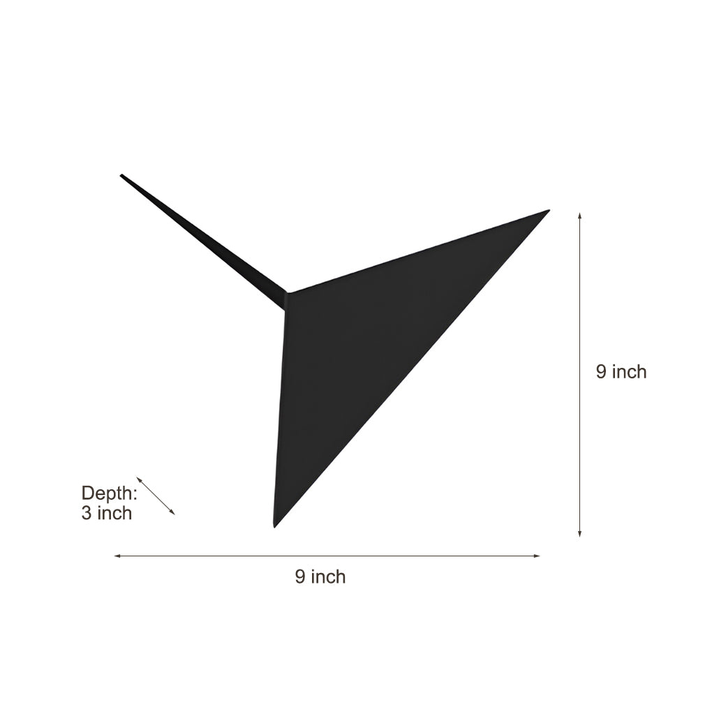 Geometric Nordic Wall Sconce | Modern LED Wall Light | Iron Finish