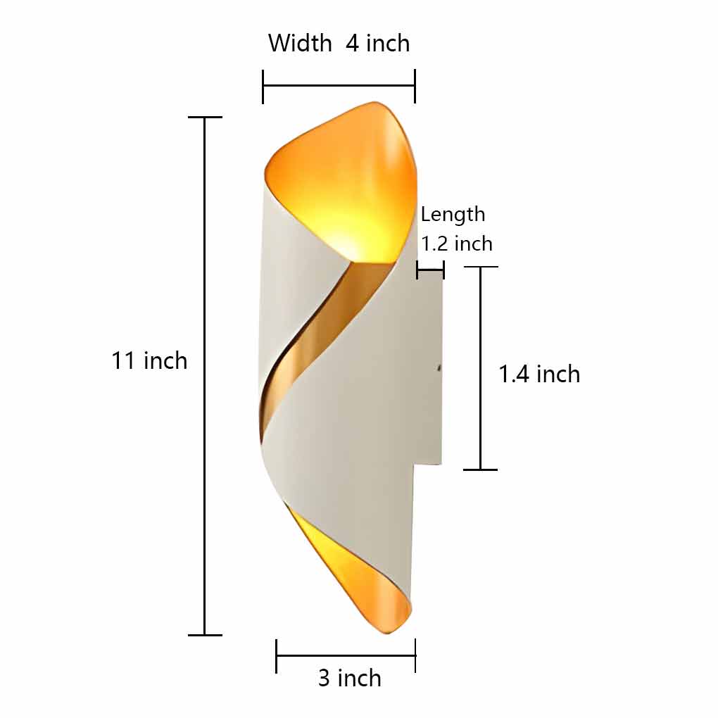 Outdoor LED Up Down Wall Sconce Waterproof Modern Glass Light