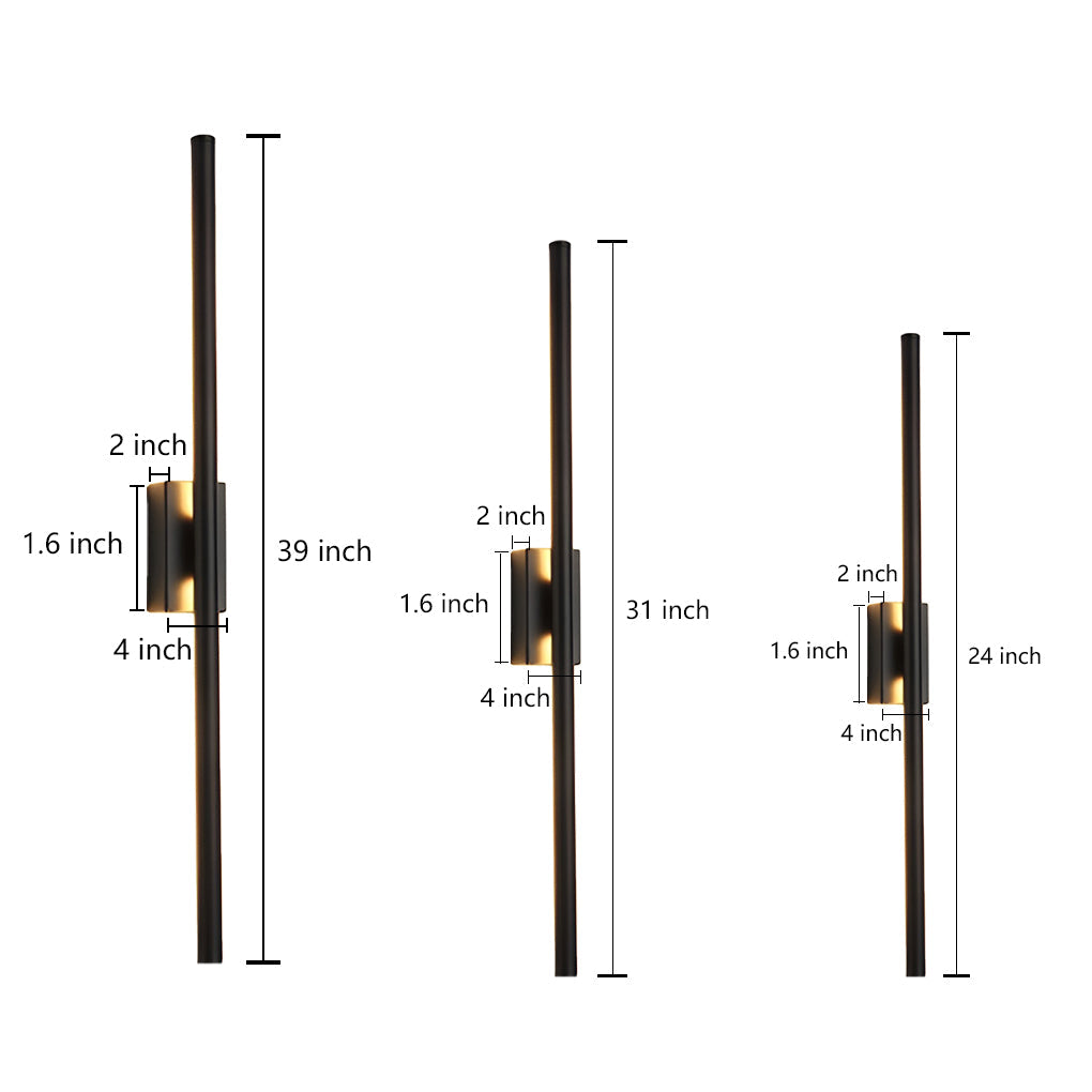 Modern Linear LED Wall Sconce – Electroplated Metal Fixture