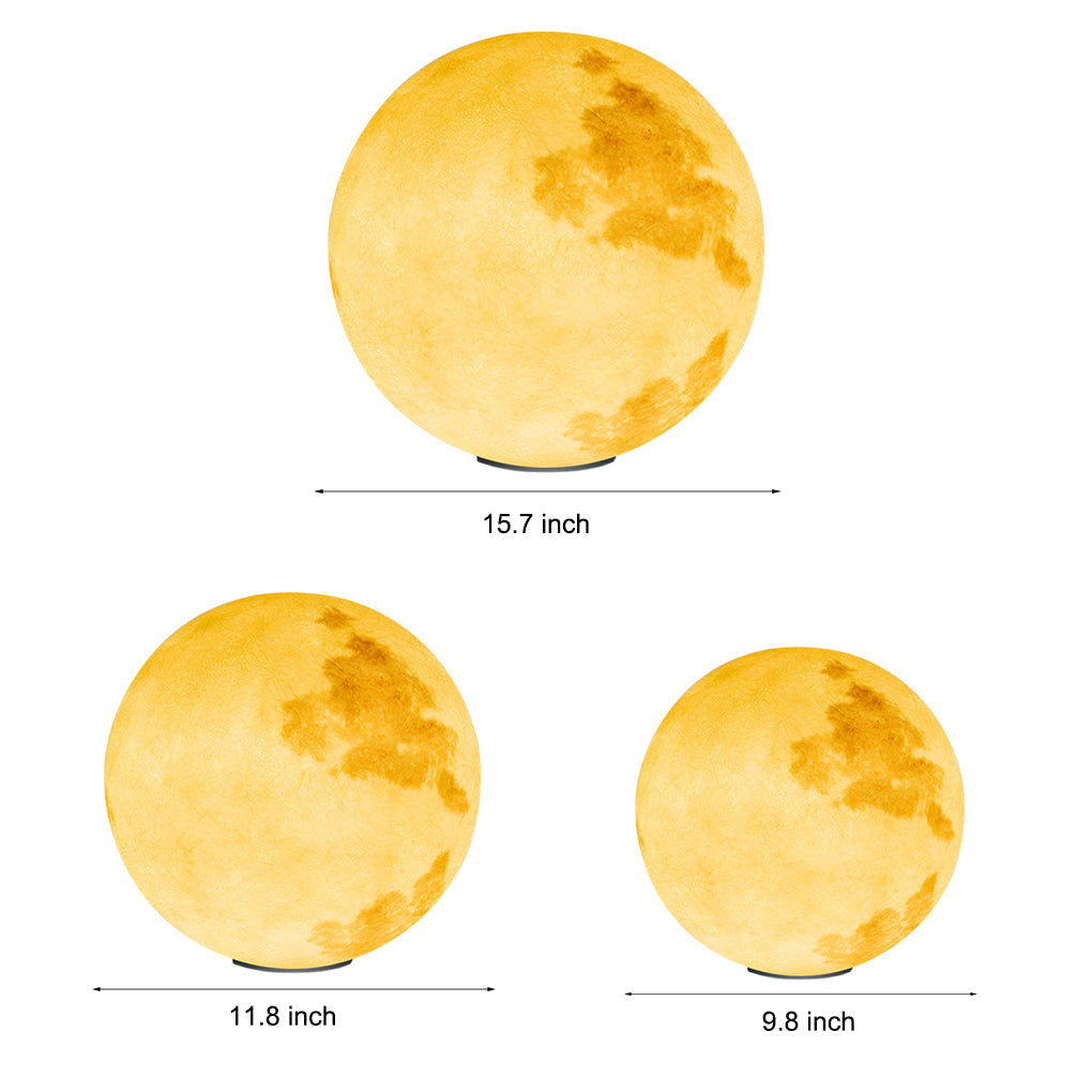 Moon Waterproof LED Solar Post Cap Light - Modern Outdoor Pillar