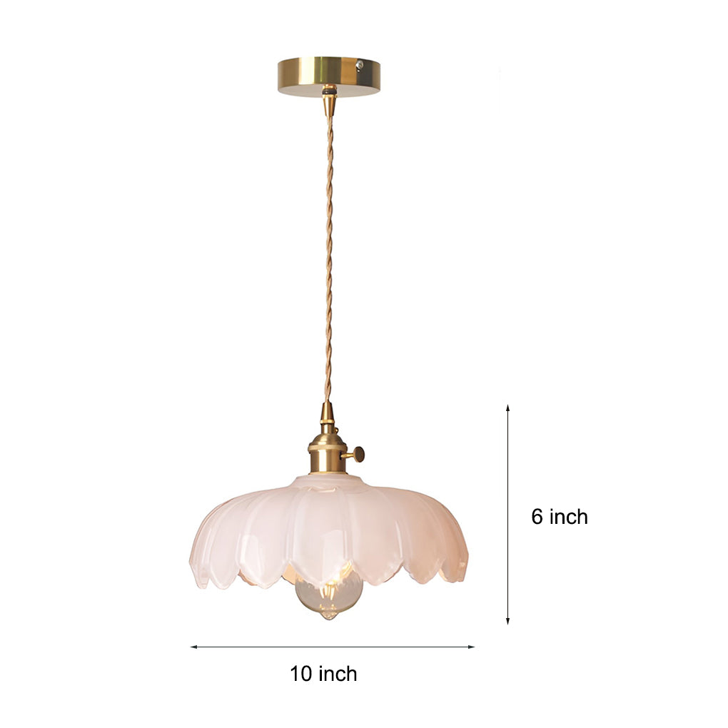 Flower Glass Pendant Light - Modern Nordic Kitchen Chandelier